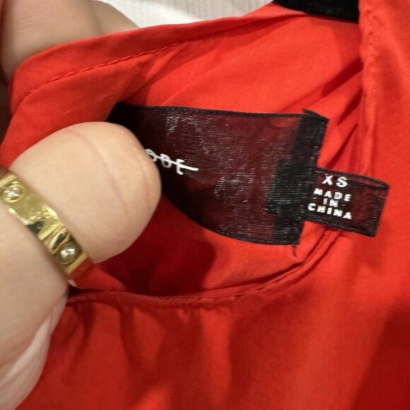 Code X Mode Cotton Blend Red Tailored Maxi Dress, Size Xsmall Xs - Picture 7 of 12